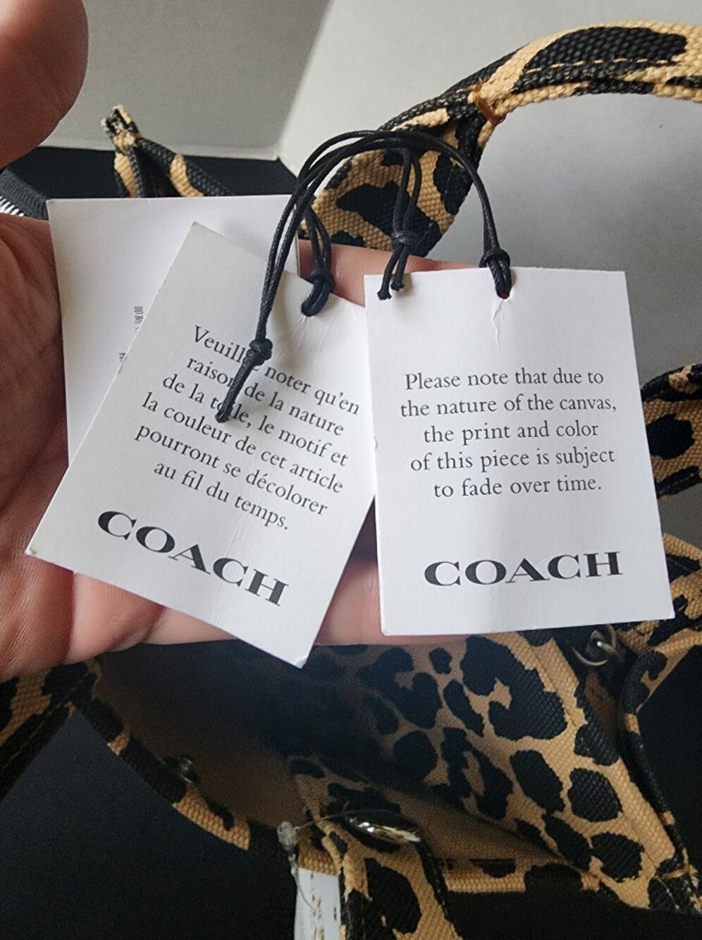 ✨️NWT✨️ Coach Limited Edition Leopard Cargo Zip Top Tote 26, 2024 - Picture 8 of 10